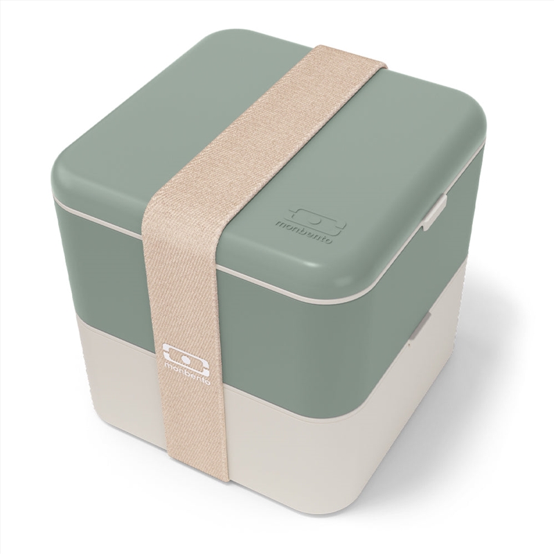 Monbento Mb Square Bento Box - Bi-Colour Green/Product Detail/Lunchboxes