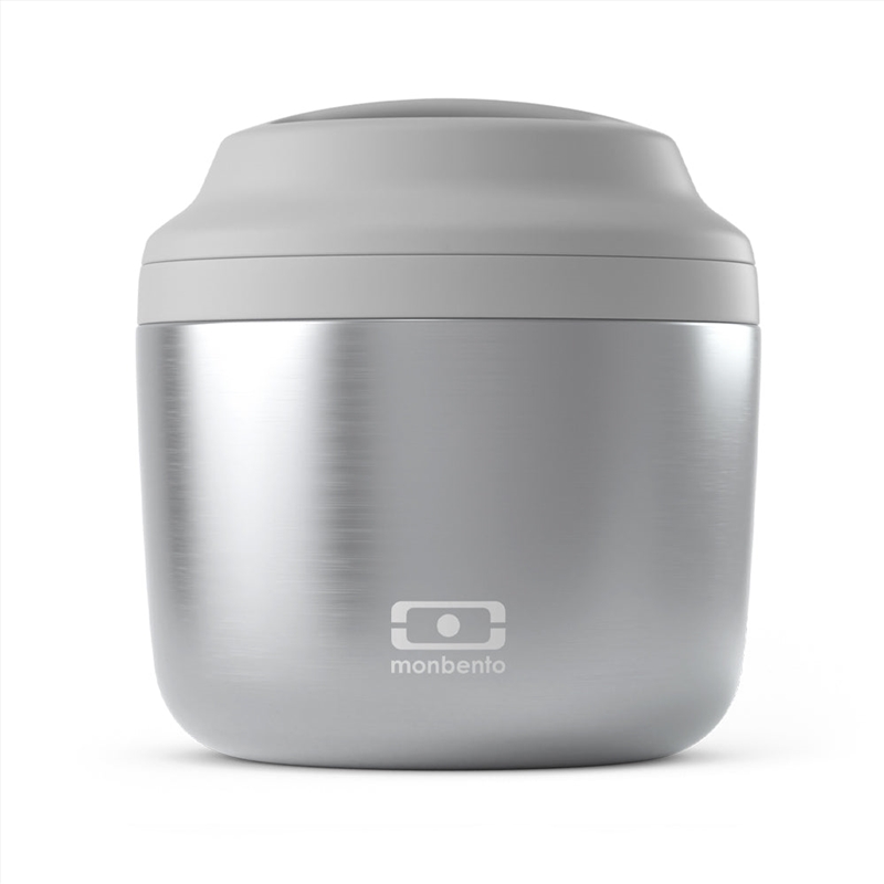 Monbento Mb Element Isolated Bento Box - Metallic Silver/Product Detail/Lunchboxes