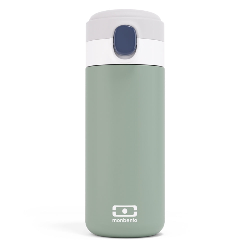 Monbento Mb Pop Insulated Bottle - Green Natural/Product Detail/Drinkware