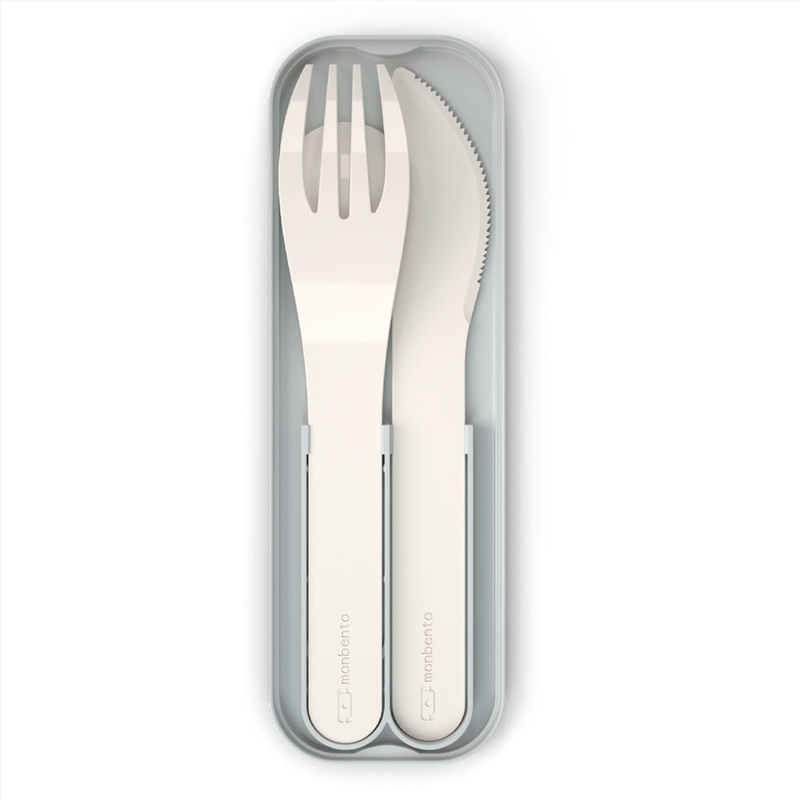 Monbento Mb Pocket Plastic Cutlery Set - Colour Natural/Product Detail/Diningware