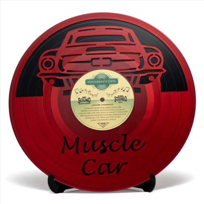 Yesterday’s Vinyl 3D Decoration Muscle Car 30x30x13cm - Assorted Colours (Sent At Random)/Product Detail/Decor