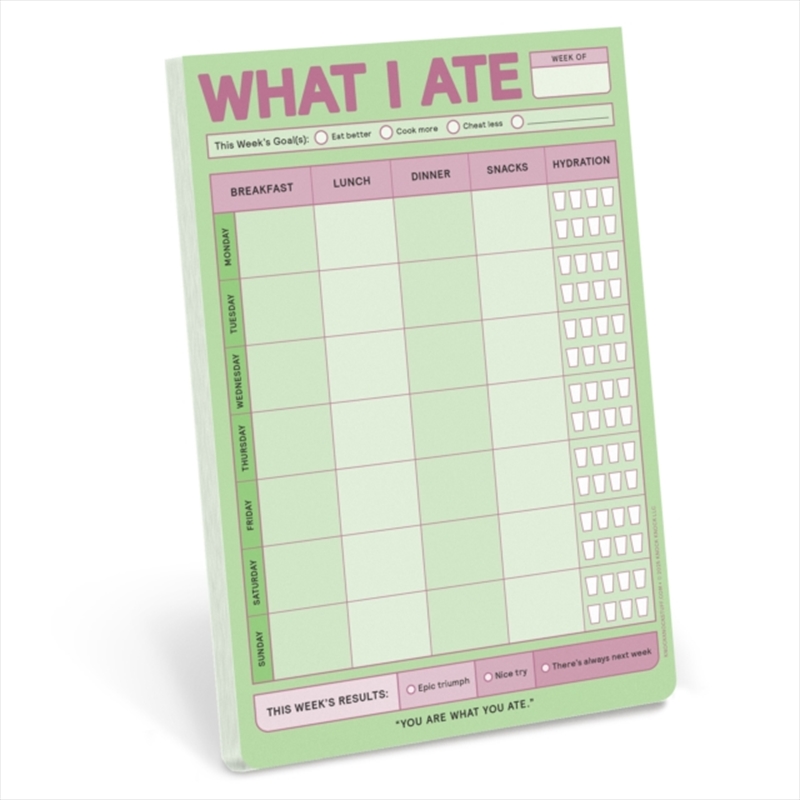Knock Knock What I Ate Pad (Pastel Version)/Product Detail/Stationery