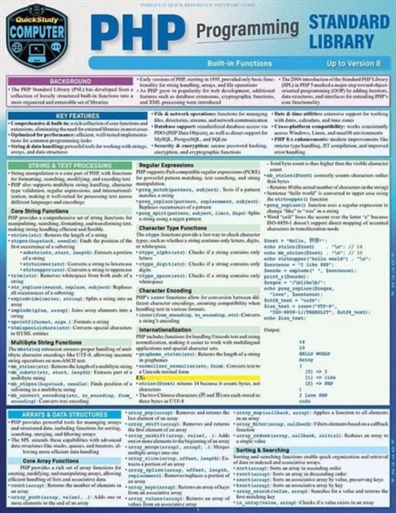 PHP Programming Standard Library/Product Detail/Reading