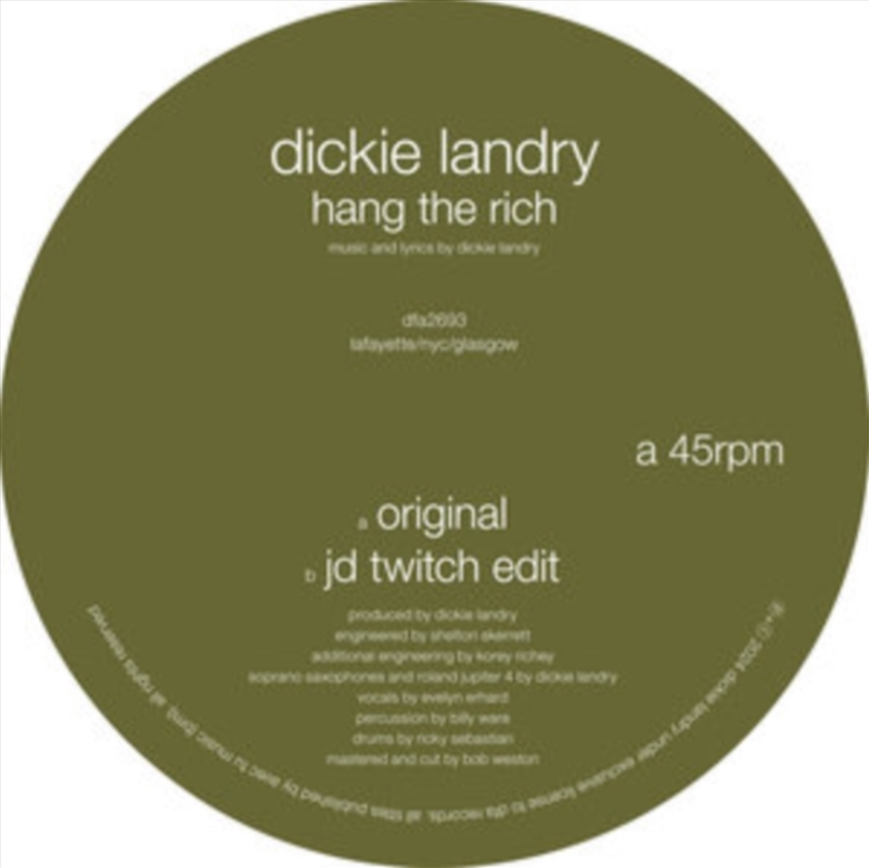 Hang The Rich/Product Detail/Dance