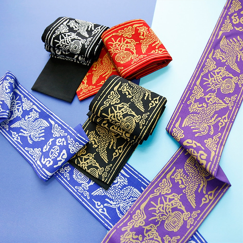 [Bts Jimin Pick] Traditional Phoenix-Pattern Belt - Red/Product Detail/KPOP Merch