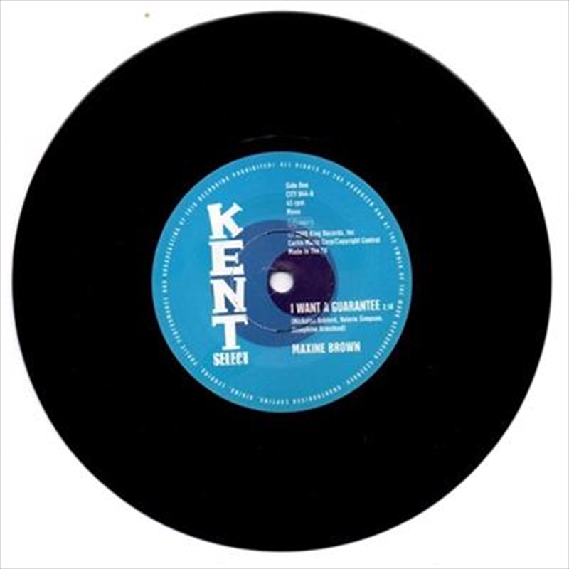 I Want A Guarantee/Product Detail/R&B