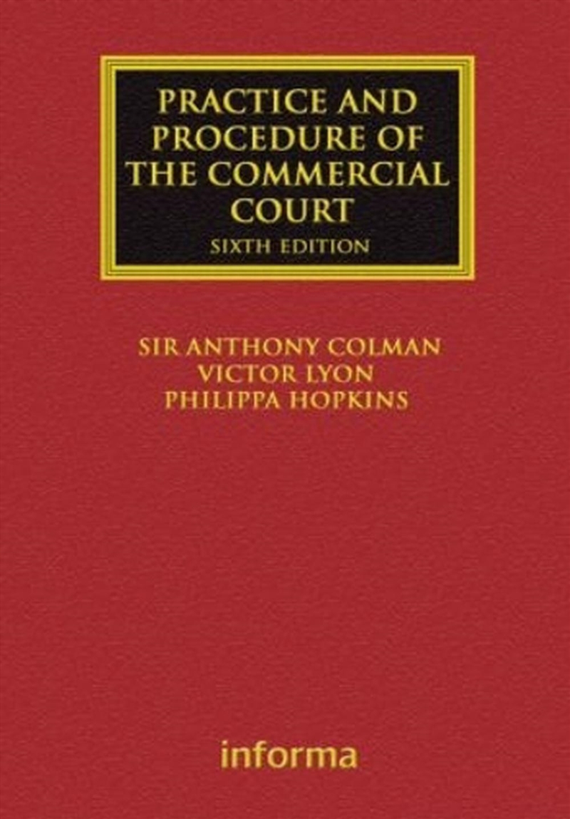 Practice and Procedure of the Commercial Court/Product Detail/Law