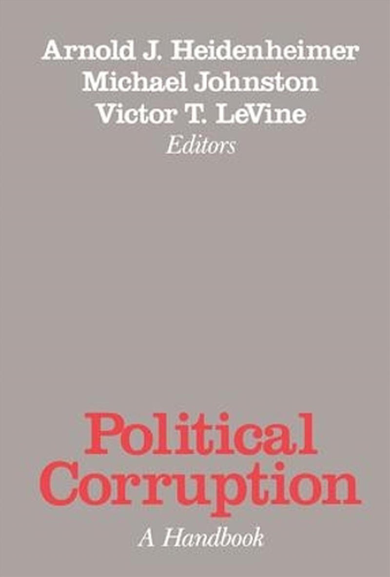 Political Corruption/Product Detail/Politics & Government