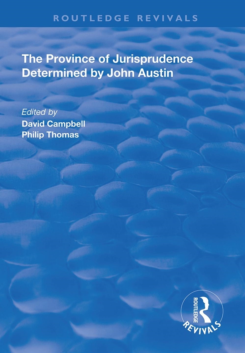 Province of Jurisprudence Determined by John Austin/Product Detail/Law