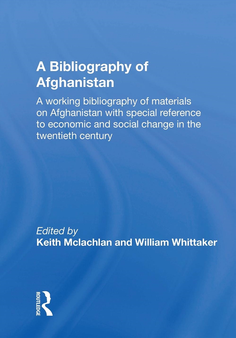 Bibliography Of Afghanistan/Product Detail/History