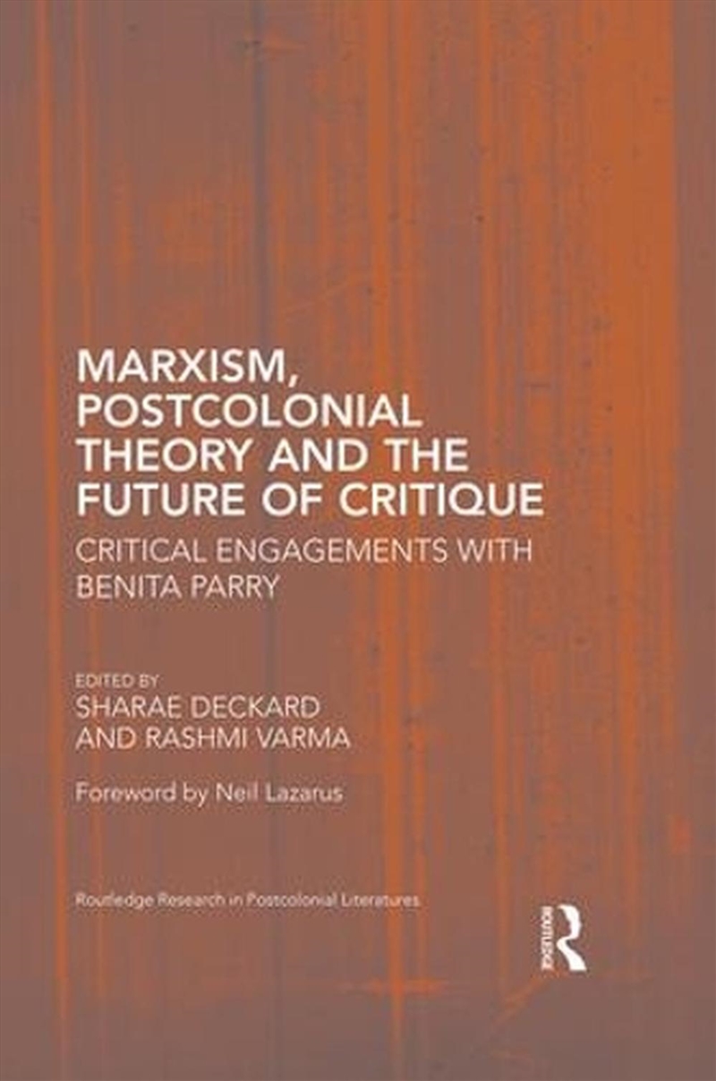 Marxism, Postcolonial Theory, and the Future of Critique/Product Detail/Literature & Poetry