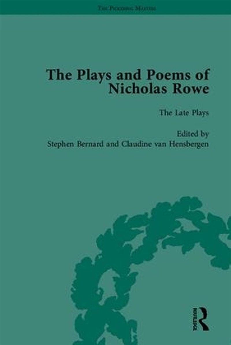 Plays and Poems of Nicholas Rowe/Product Detail/Literature & Poetry