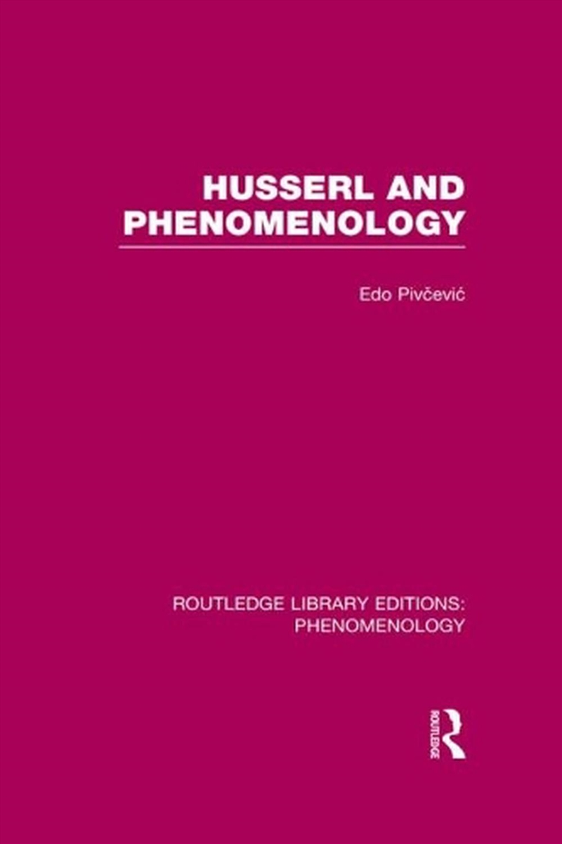 Routledge Library Editions: Phenomenology/Product Detail/Psychology