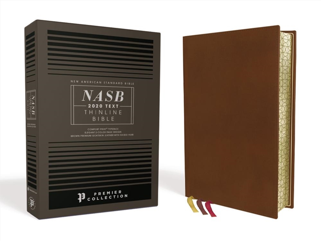 NASB Thinline Bible, Premier Collection, Black Letter, Gauffered Edges, 2020 Text, Comfort Print [Bl/Product Detail/Religion & Beliefs