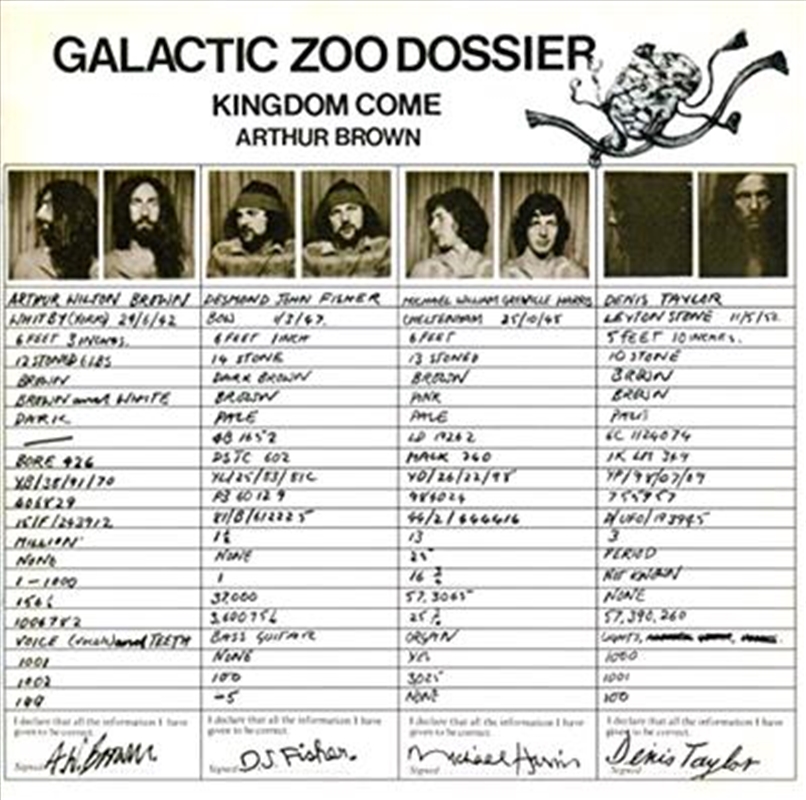 Galactic Zoo Dossier/Product Detail/Rock/Pop