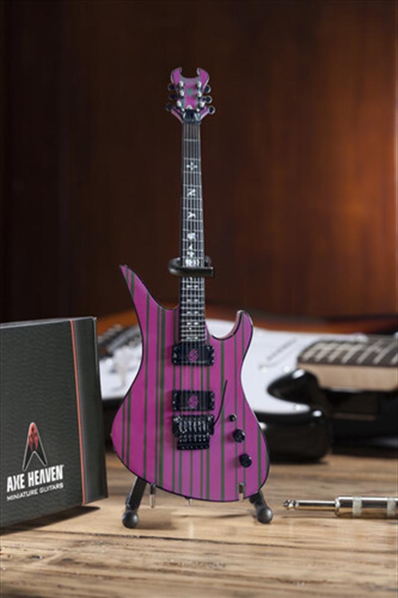 Axe Heaven Synyster Gates Purple & Green Stripes Mini Guitar SG-661/Product Detail/Collectables