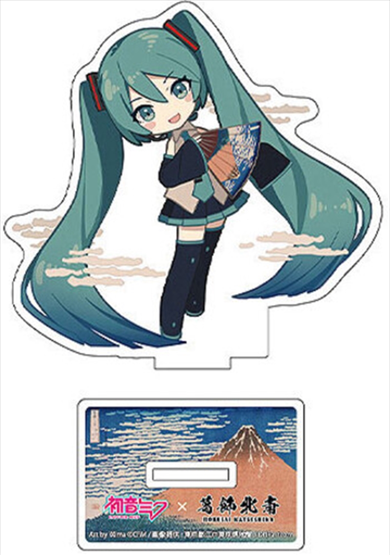 Hatsune Miku x Katsushika Hokusai iXima - Die-Cut Acrylic Stand - Fine Wind, Clear Morning (Chibi)/Product Detail/Figurines