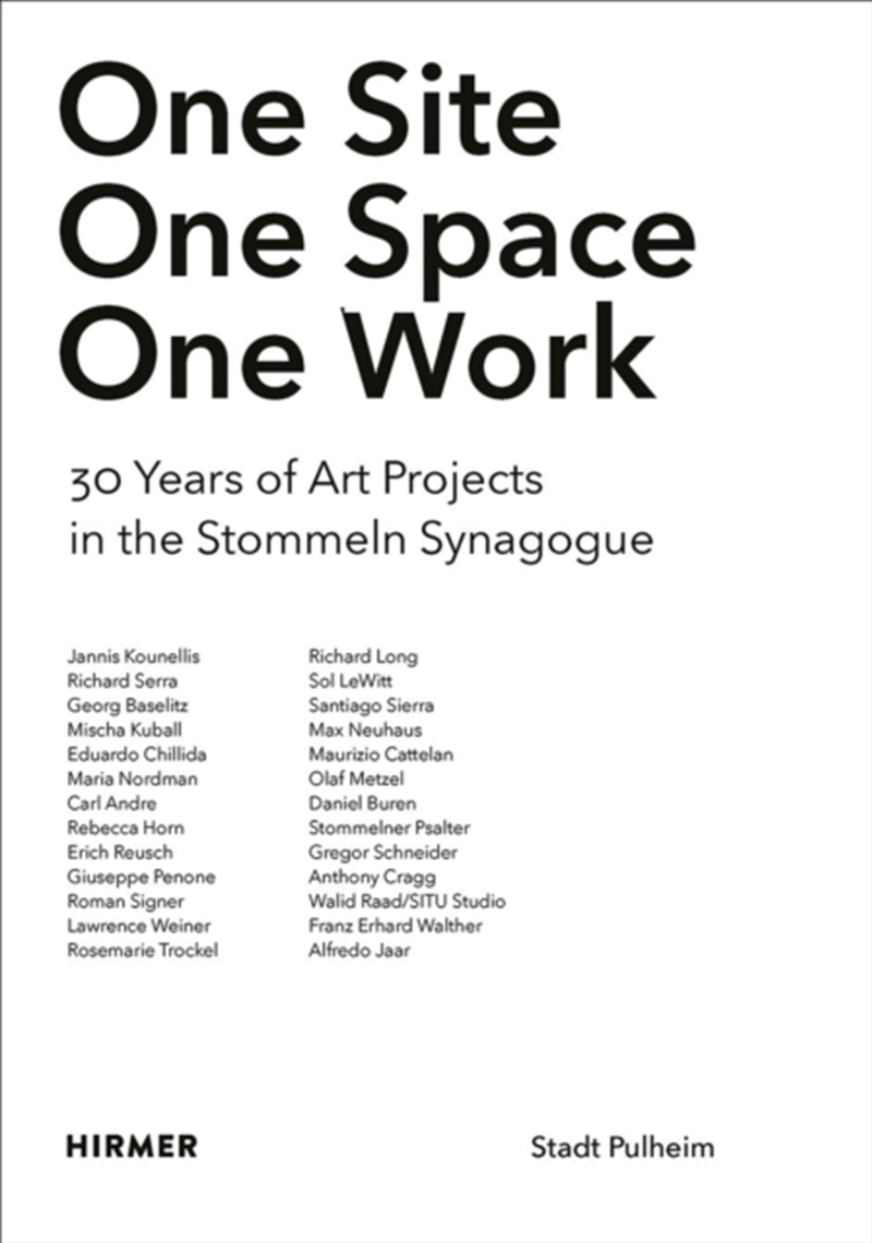 One Site. One Space. One Work/Product Detail/Art