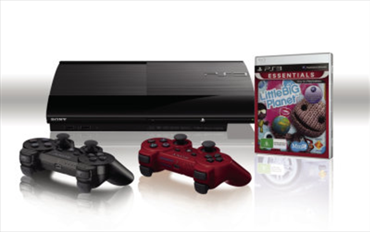 PlayStation 3 500GB Console with extra Dualshock Controller Red and Little Big Planet/Product Detail/Consoles & Accessories
