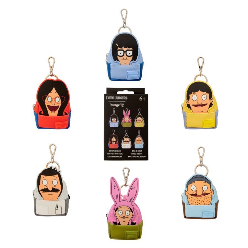 Loungefly Bob’s Burgers - Mystery Mini Backpack Keychain Charm (Sent At Random)/Product Detail/Keyrings
