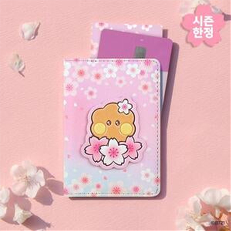 Bt21 - Cherry Blossom Leather Patch Card Case Shooky/Product Detail/KPOP Merch