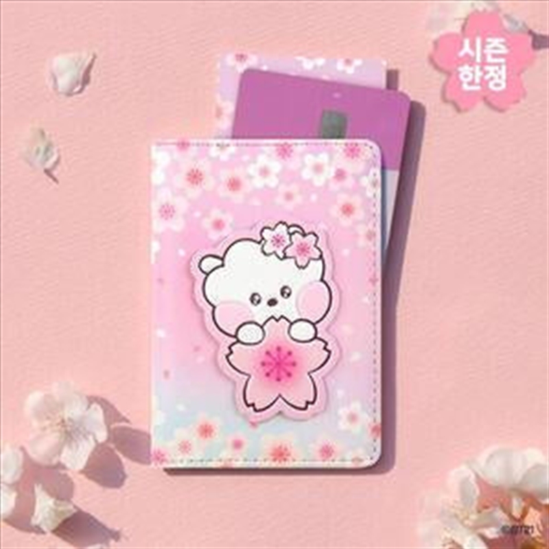 Bt21 - Cherry Blossom Leather Patch Card Case Rj/Product Detail/KPOP Merch