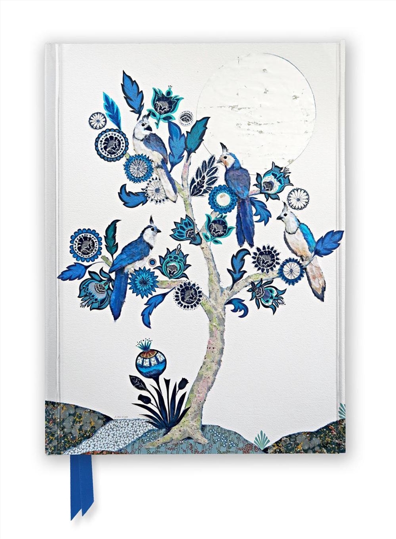 Foiled Journal #370: Alexandra Milton, Silver Tree of Life with Four White-throated Magpies/Product Detail/Notebooks & Journals