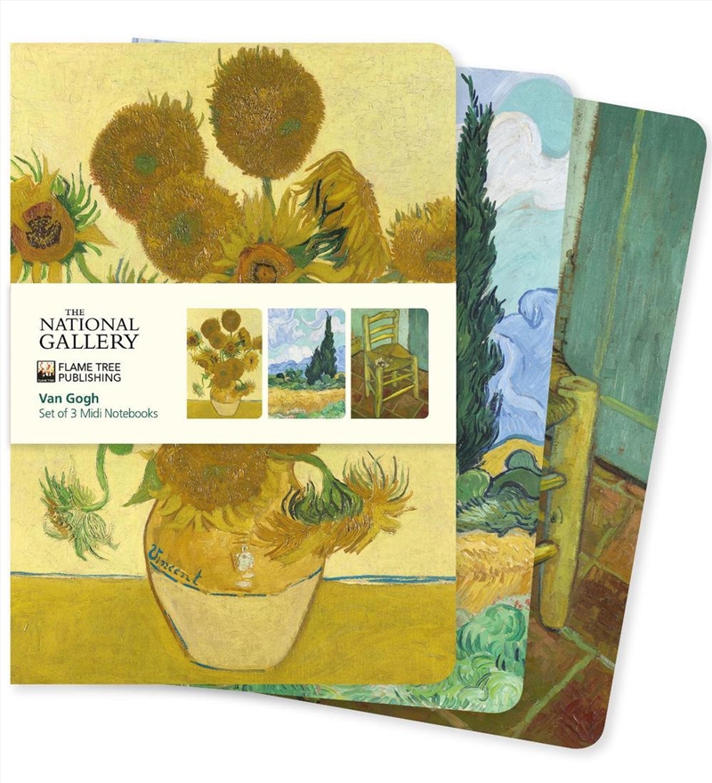 Midi Notebook Collection #23: National Gallery, Van Gogh  (Set of 3)/Product Detail/Notebooks & Journals
