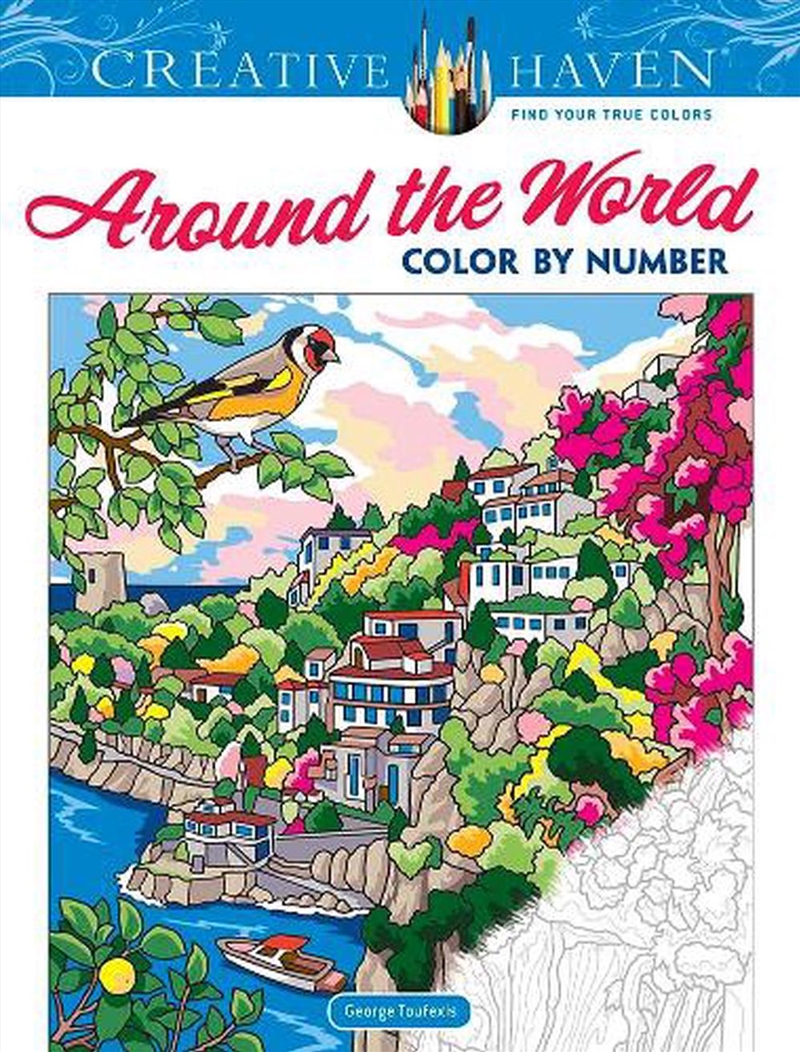 Creative Haven Around the World Color by Number/Product Detail/Kids Activity Books