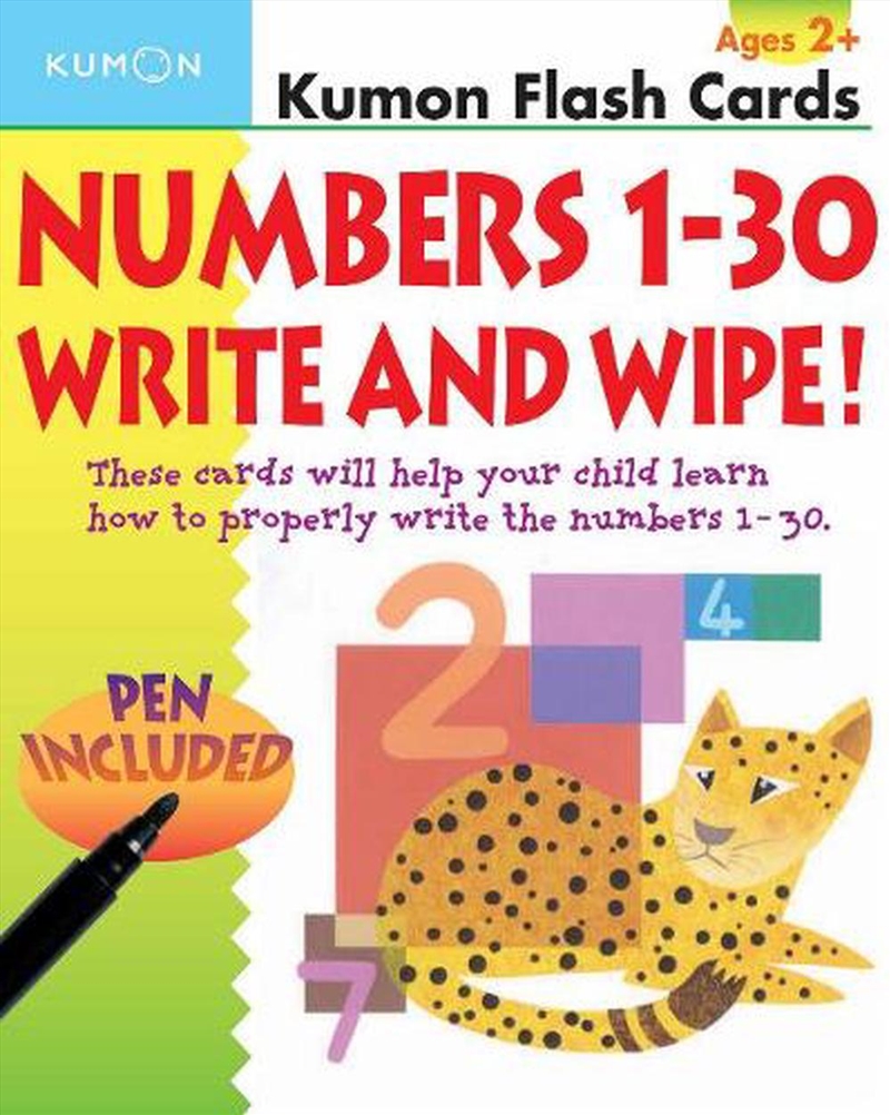 Numbers 1-30 Write & Wipe Flash Cards/Product Detail/Children