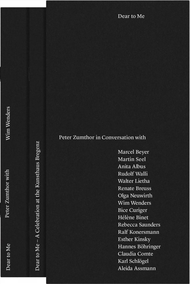 Dear to Me: Peter Zumthor in Conversation/Product Detail/Architecture