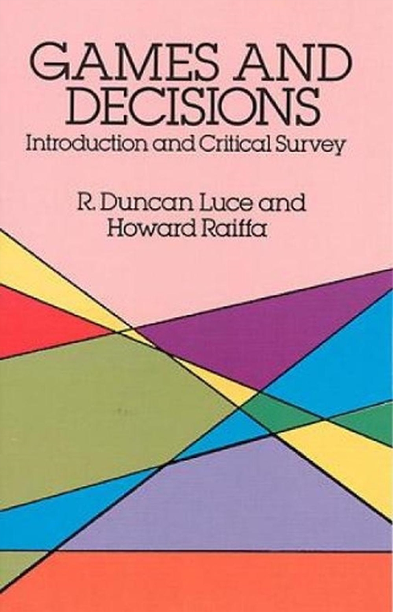 Games and Decisions: Introduction and Critical Survey/Product Detail/Maths
