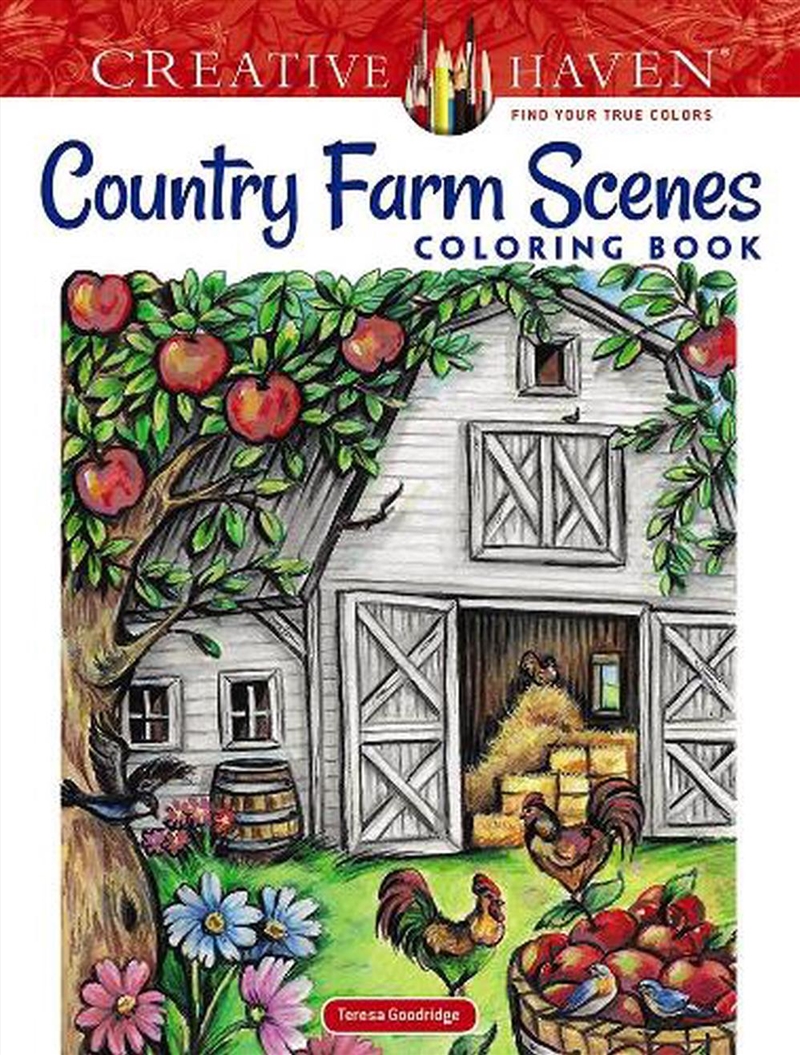 Creative Haven Country Farm Scenes Coloring Book/Product Detail/Adults Colouring