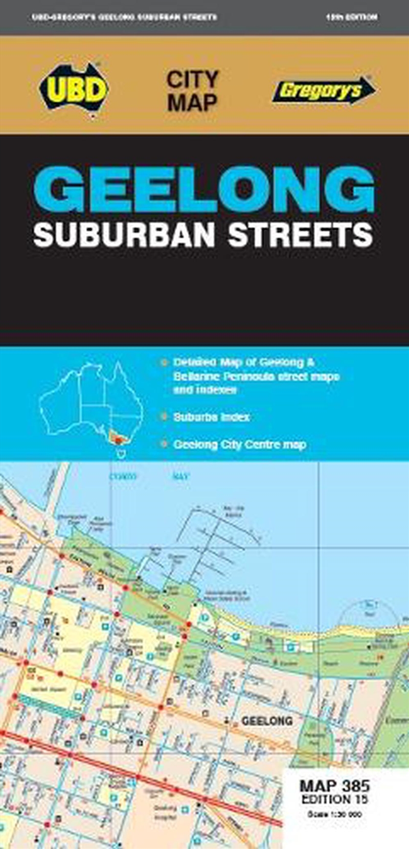 Geelong Suburban Streets Map 385 15th/Product Detail/Travel & Holidays