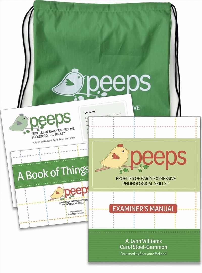 Profiles of Early Expressive Phonological Skills (PEEPS (TM)) Assessment Kit/Product Detail/Teaching