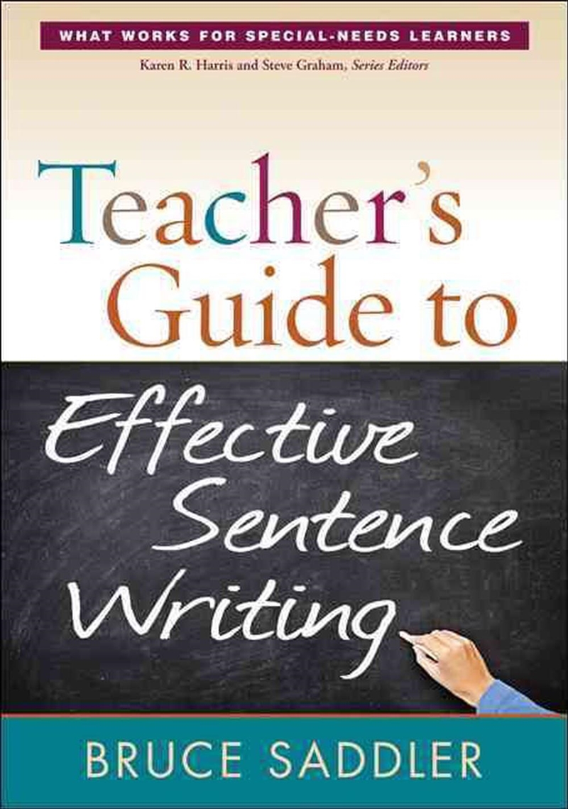 Teacher's Guide to Effective Sentence Writing/Product Detail/Teaching