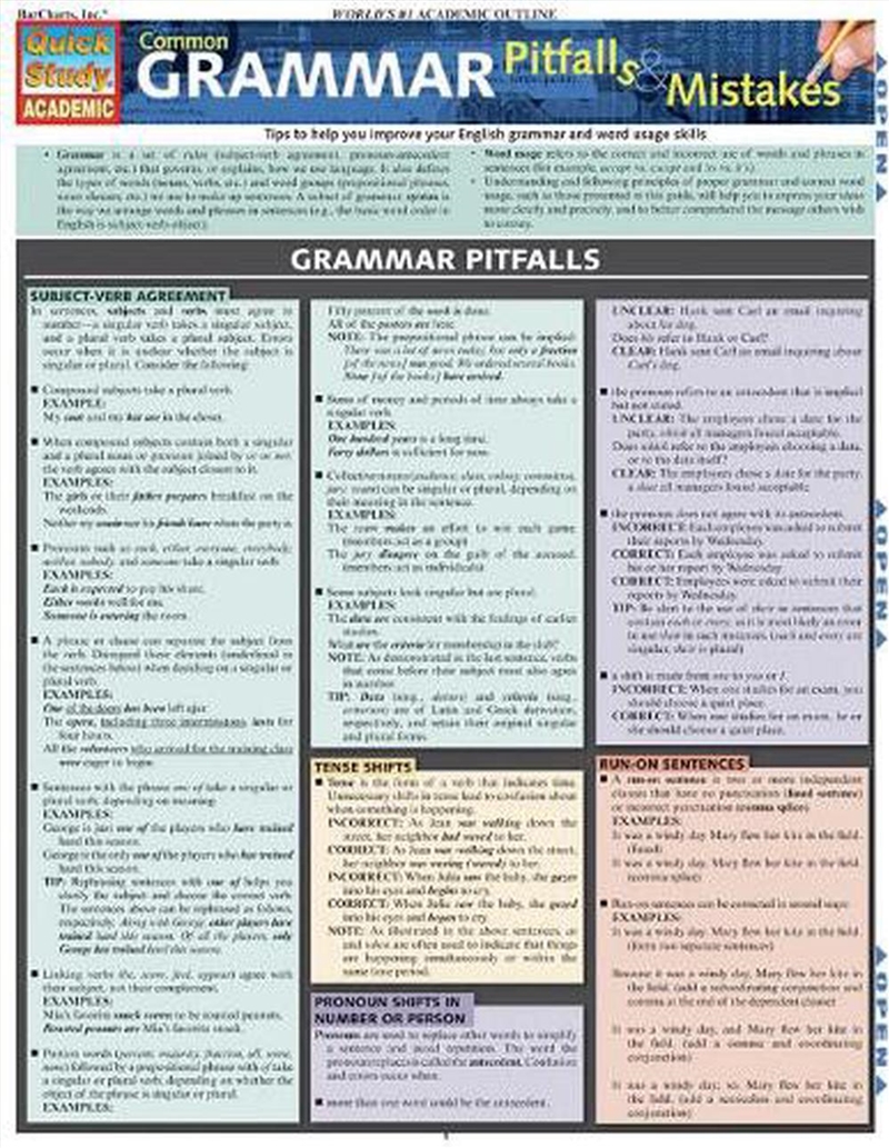 Common Grammar Pitfalls & Mistakes/Product Detail/Language & Linguistics
