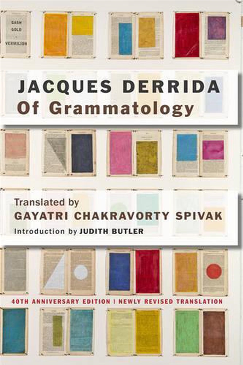 Of Grammatology/Product Detail/Literature & Poetry
