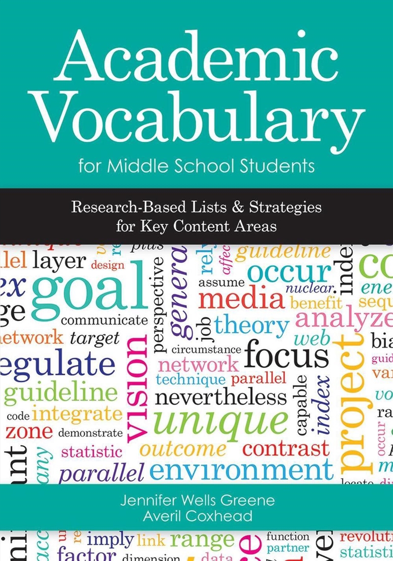 Academic Vocabulary for Middle School Students/Product Detail/Language & Linguistics