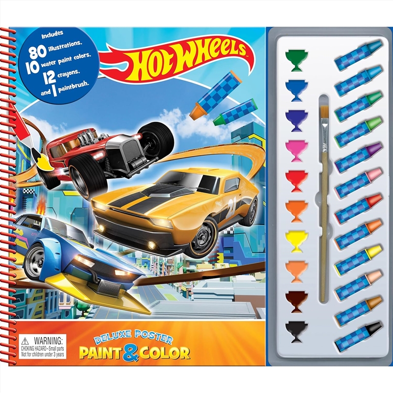 Hot Wheels Deluxe Poster Paint & Color/Product Detail/Kids Activity Books