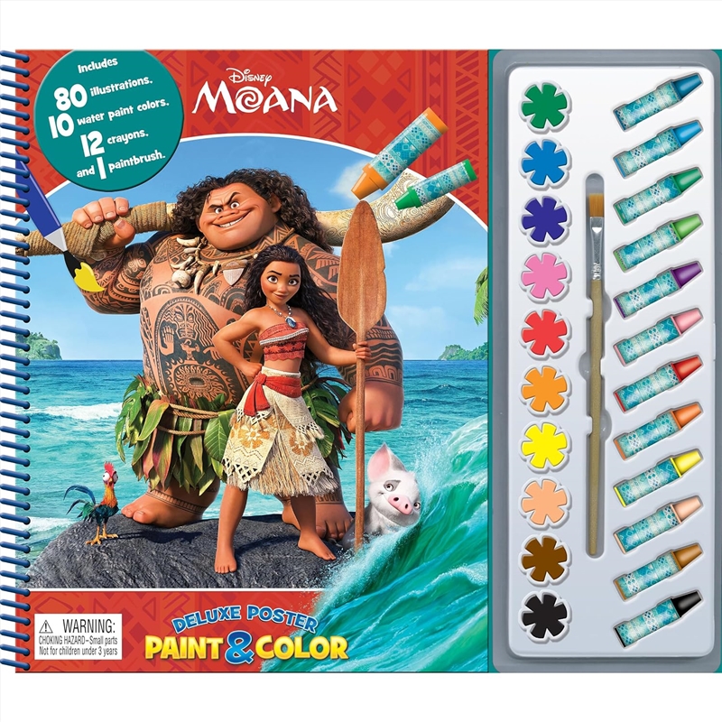 Disney Moana Deluxe Poster Paint & Color/Product Detail/Kids Activity Books