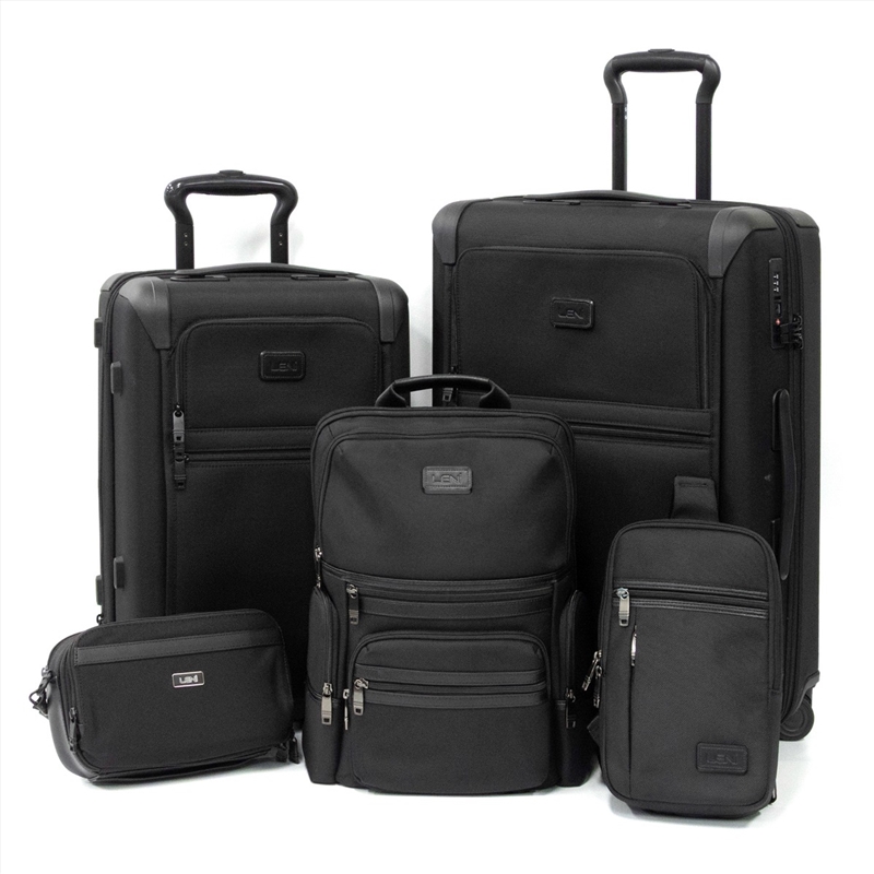 Leni 5 Piece Luggage Set - Black/Product Detail/Bags