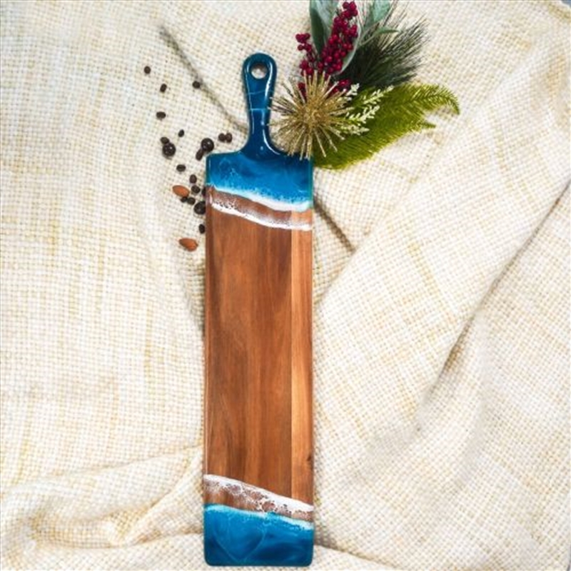 Acacia Resin Baguette Board Ocean Vibes 61x13x1.6cm/Product Detail/Diningware