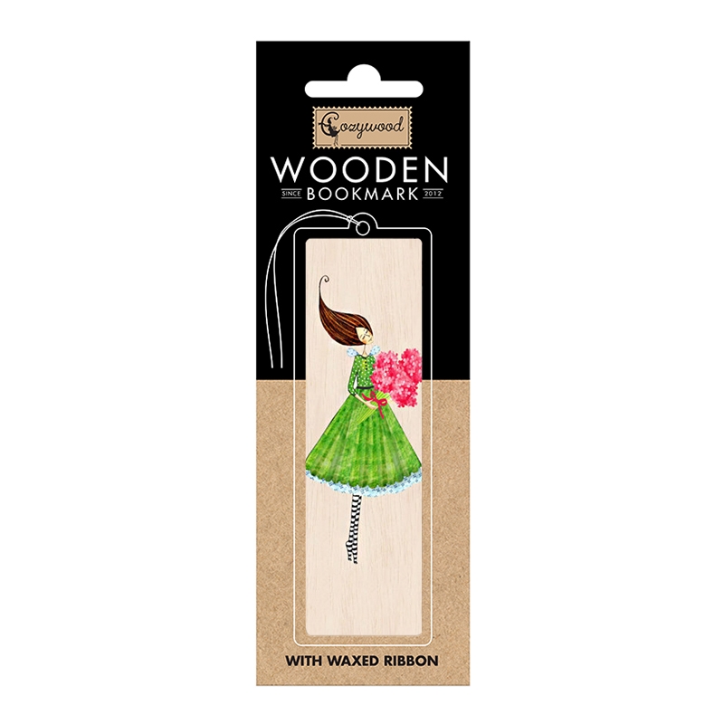 Wooden Bookmark Flowers 4.5x14cm/Product Detail/Stationery