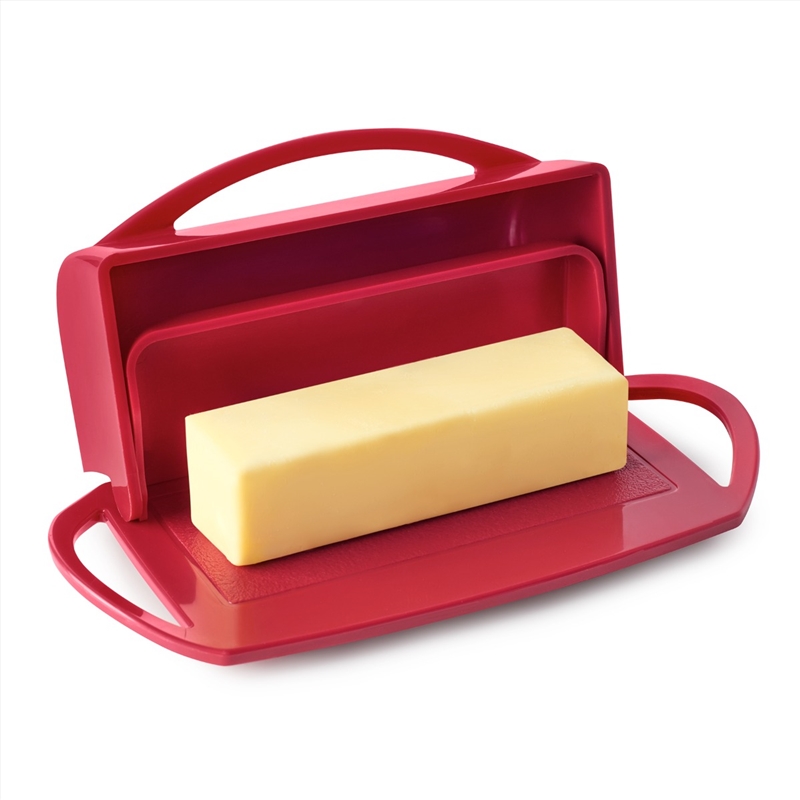Better Dish Flip Top Butter Dish - Red 21x11x8cm/Product Detail/Diningware