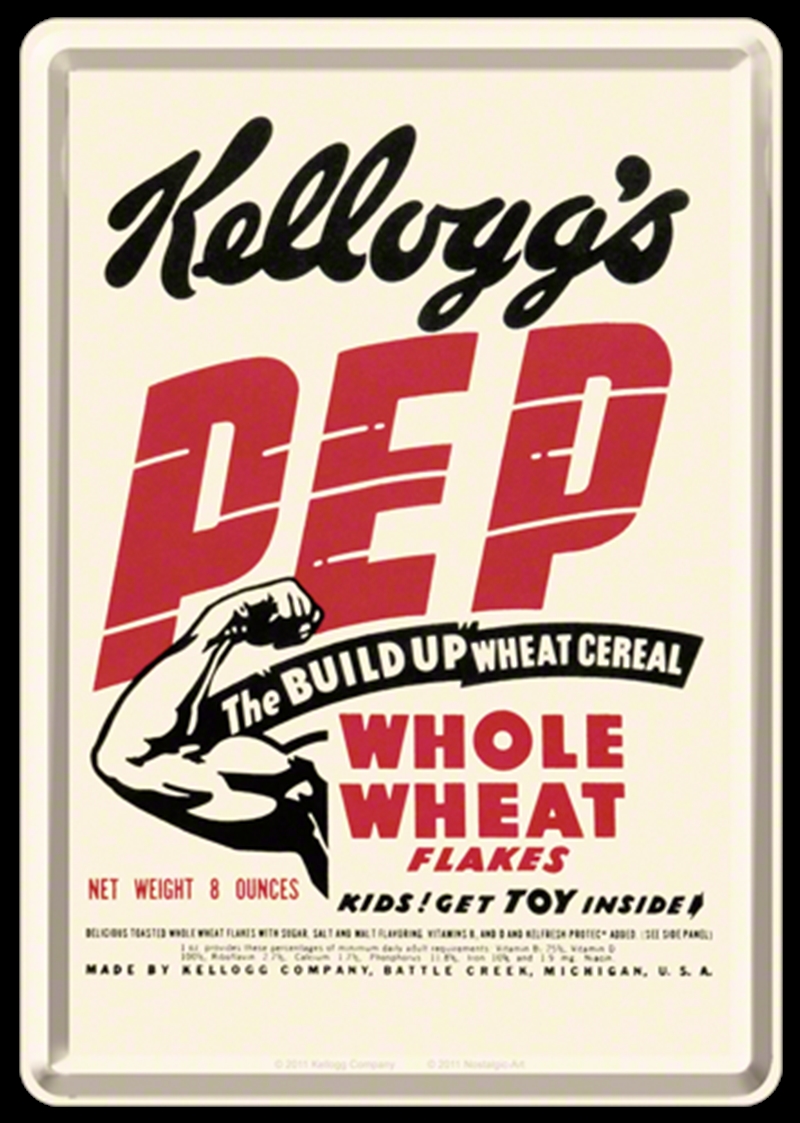 Nostalgic-Art Metal Card Kellogg's Pep 10x14x0.3cm/Product Detail/Greeting Cards