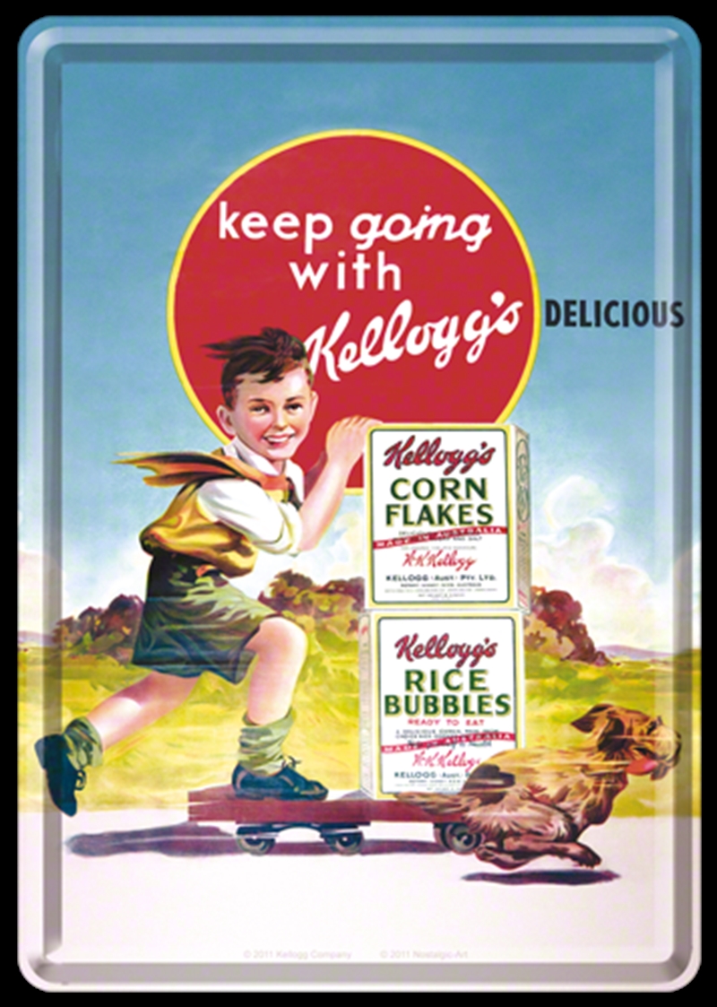 Nostalgic-Art Metal Card Rice bubbles 10x14x0.3cm/Product Detail/Greeting Cards