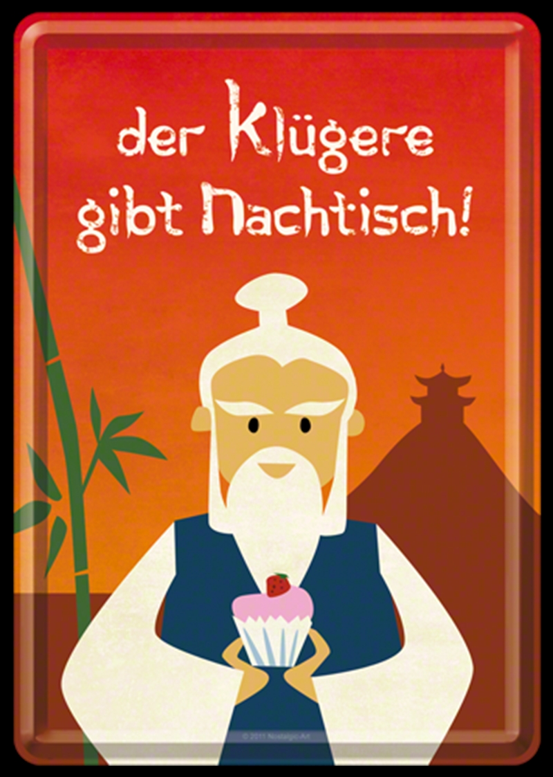 Nostalgic-Art Metal Card Nachtisch 10x14x0.3cm/Product Detail/Greeting Cards