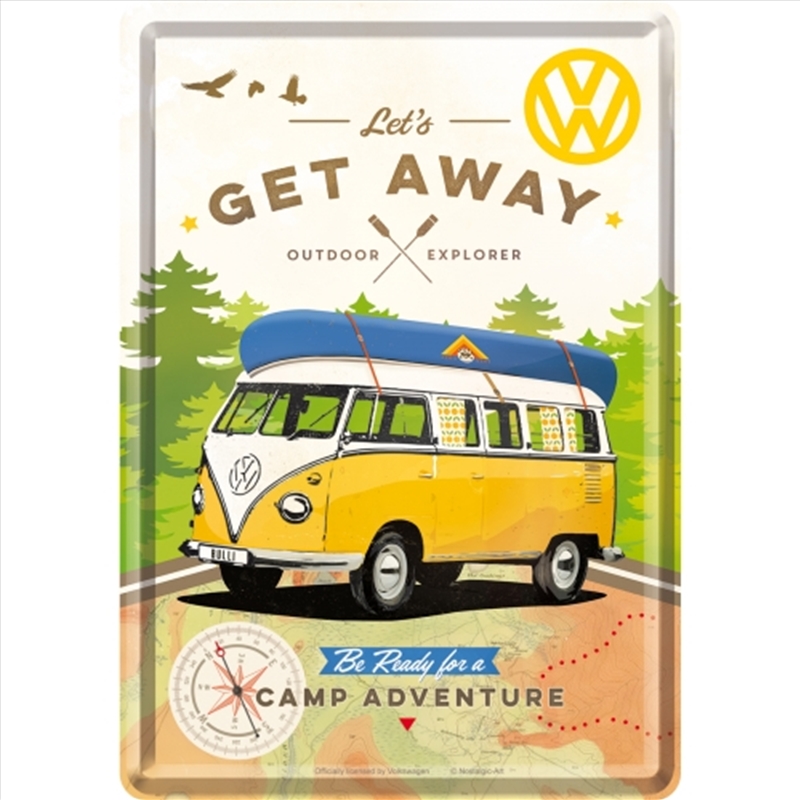 Nostalgic-Art Metal Card VW - Get Away 10x14x0.3cm/Product Detail/Greeting Cards