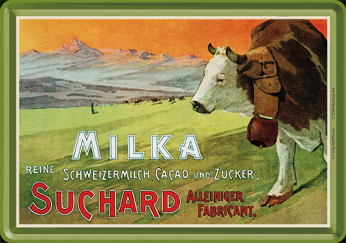 Nostalgic-Art Metal Card Milka Suchard 10x14x0.3cm/Product Detail/Greeting Cards
